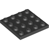 Lego destička 4x4, černá (303126, 4243819)